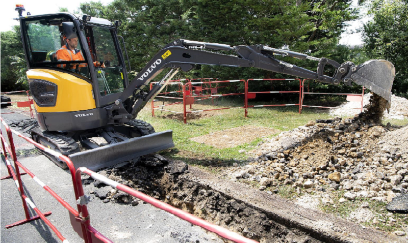 электрический экскаватор Volvo